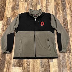 Ohio State Buckeyes Genuine Stuff Fleece Light Weight Jacket - Large